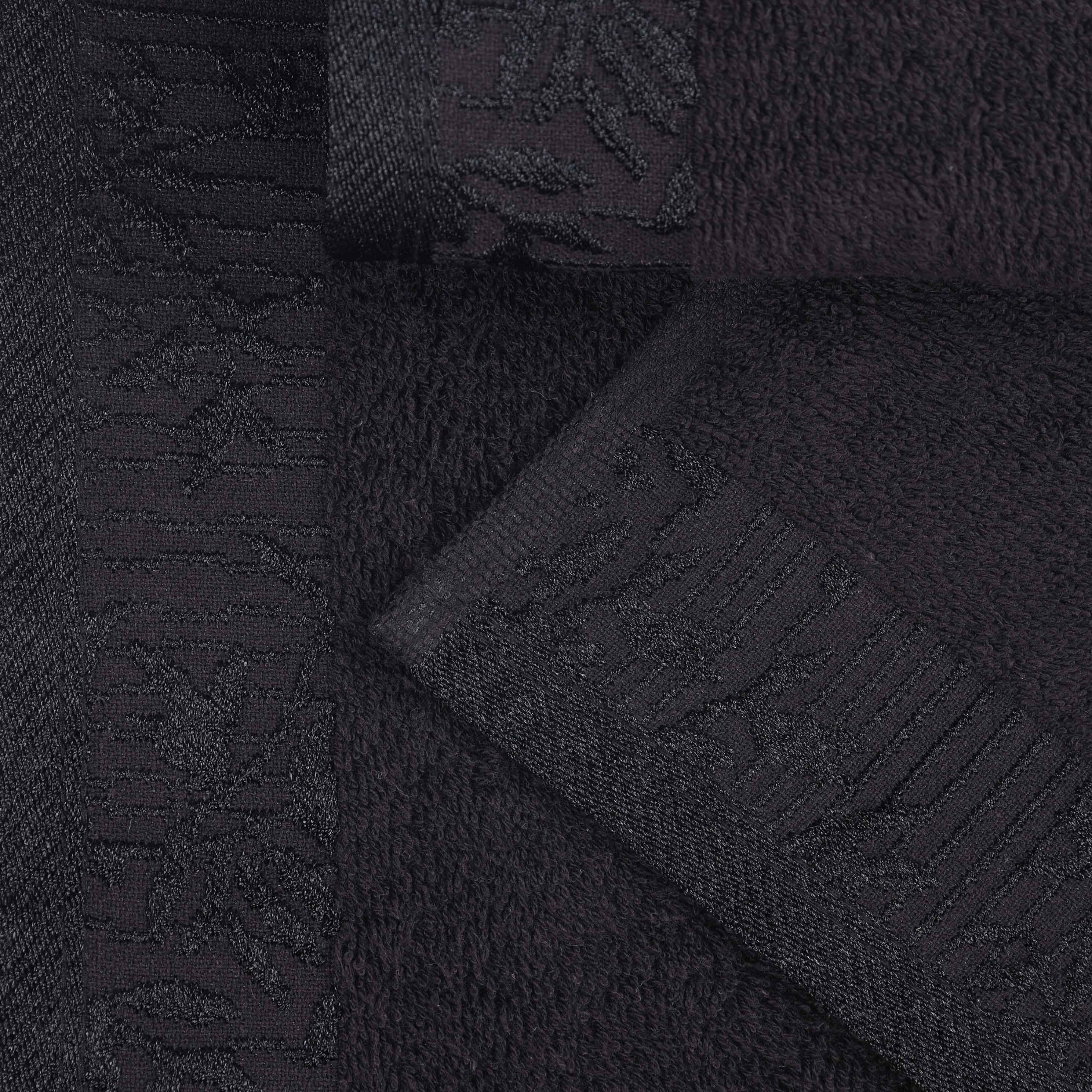 Wisteria Cotton Medium Weight Floral Jacquard Border 3 Piece Towel Set - Towel Set by Superior Brand