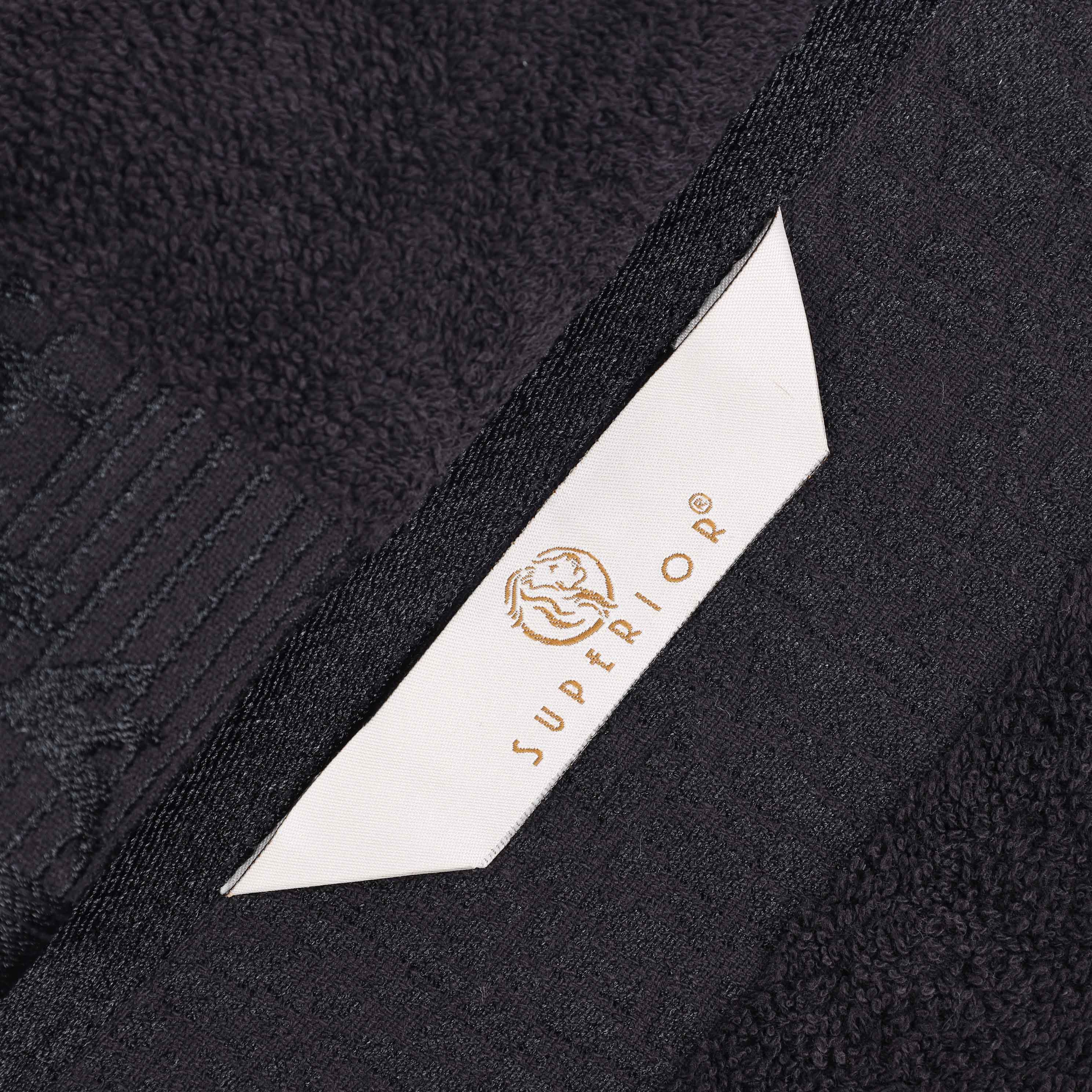 Wisteria Cotton Medium Weight Floral Jacquard Border 12 Piece Towel Set - Towel Set by Superior Brand