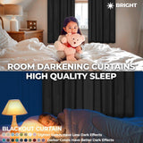 Solid Machine Washable Room Darkening Blackout Curtains, Set of 2 - Blackout Curtains by Superior Brand