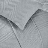 Aswan Cotton Medium Weight Textured Modern Chevron Woven Coverlet - Coverlet by Superior Brand