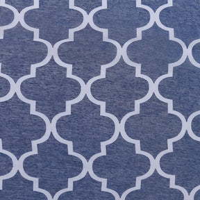 Sheer Geometric Trellis Grommet Curtain Panels Set of 2