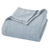 Maya Chenille Herringbone Soft Textured Medium Weight Cotton Blanket - Blanket by Superior Brand