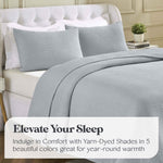 Aswan Cotton Medium Weight Textured Modern Chevron Woven Coverlet - Coverlet by Superior Brand