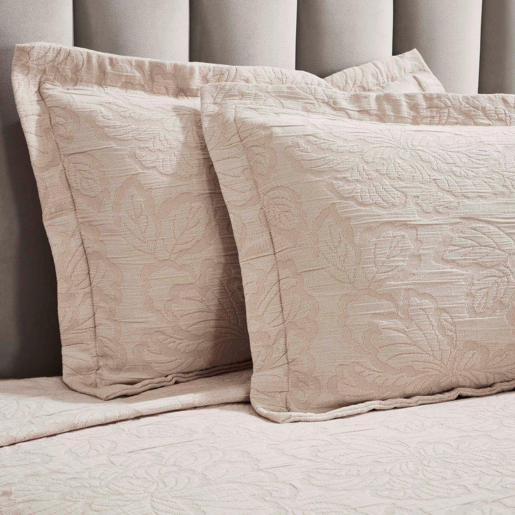 Cotton Bedspread Sets 3-Piece Hibiscus Floral Jacquard Matelassé - Bedspread by Superior Brand