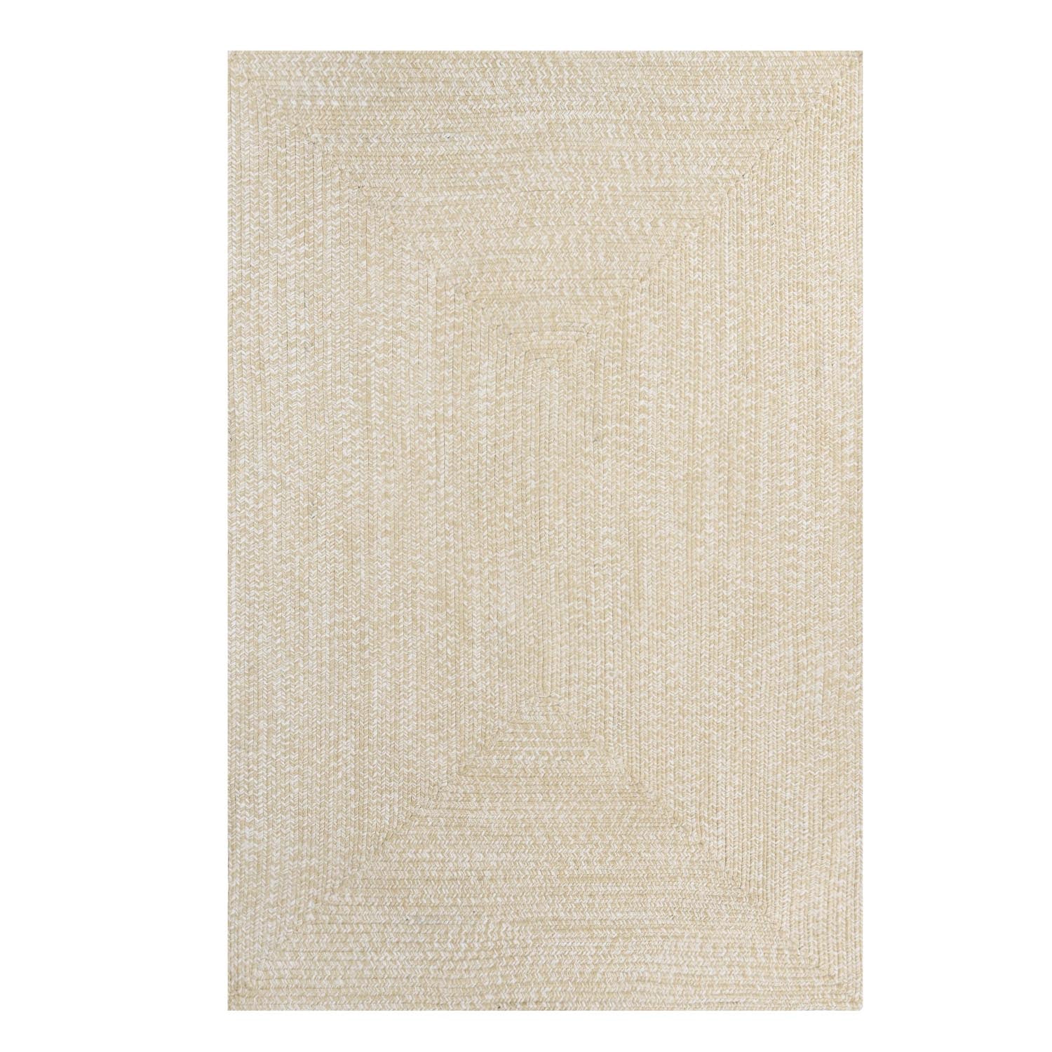 Superior Bohemian Multi-Toned Braided Patterned Indoor Outdoor Area Rug