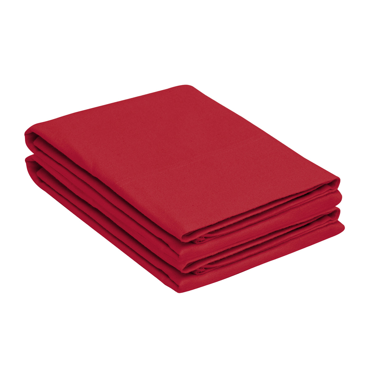 Solid Flannel Cotton Soft Fuzzy Pillowcases, Set of 2 - Burgundy