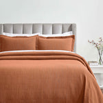 Zenith Cotton Medium Weight Geometric Matelasse Bedspread and Sham Set - Bedspread by Superior Brand