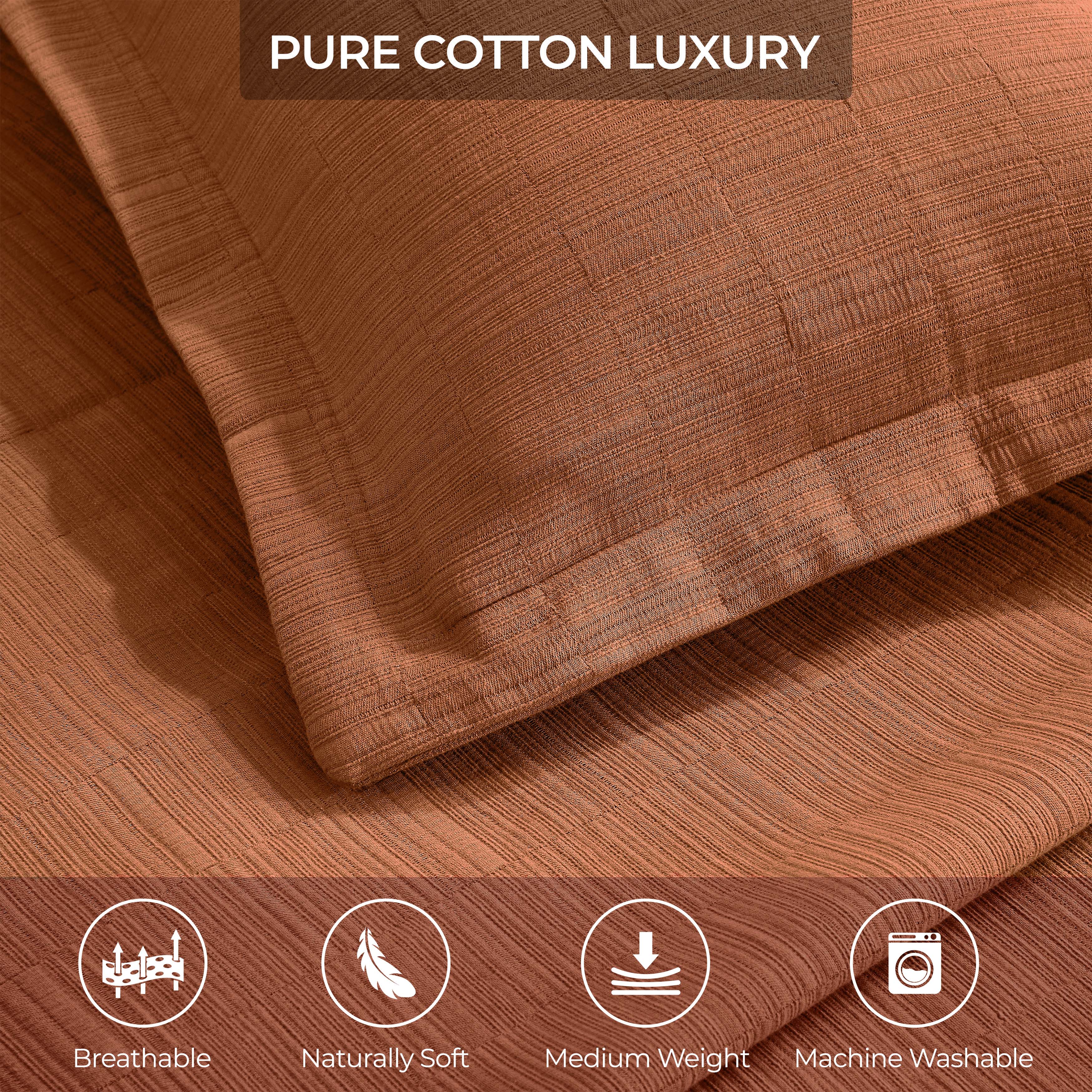 Zenith Cotton Medium Weight Geometric Matelasse Bedspread and Sham Set - Bedspread by Superior Brand