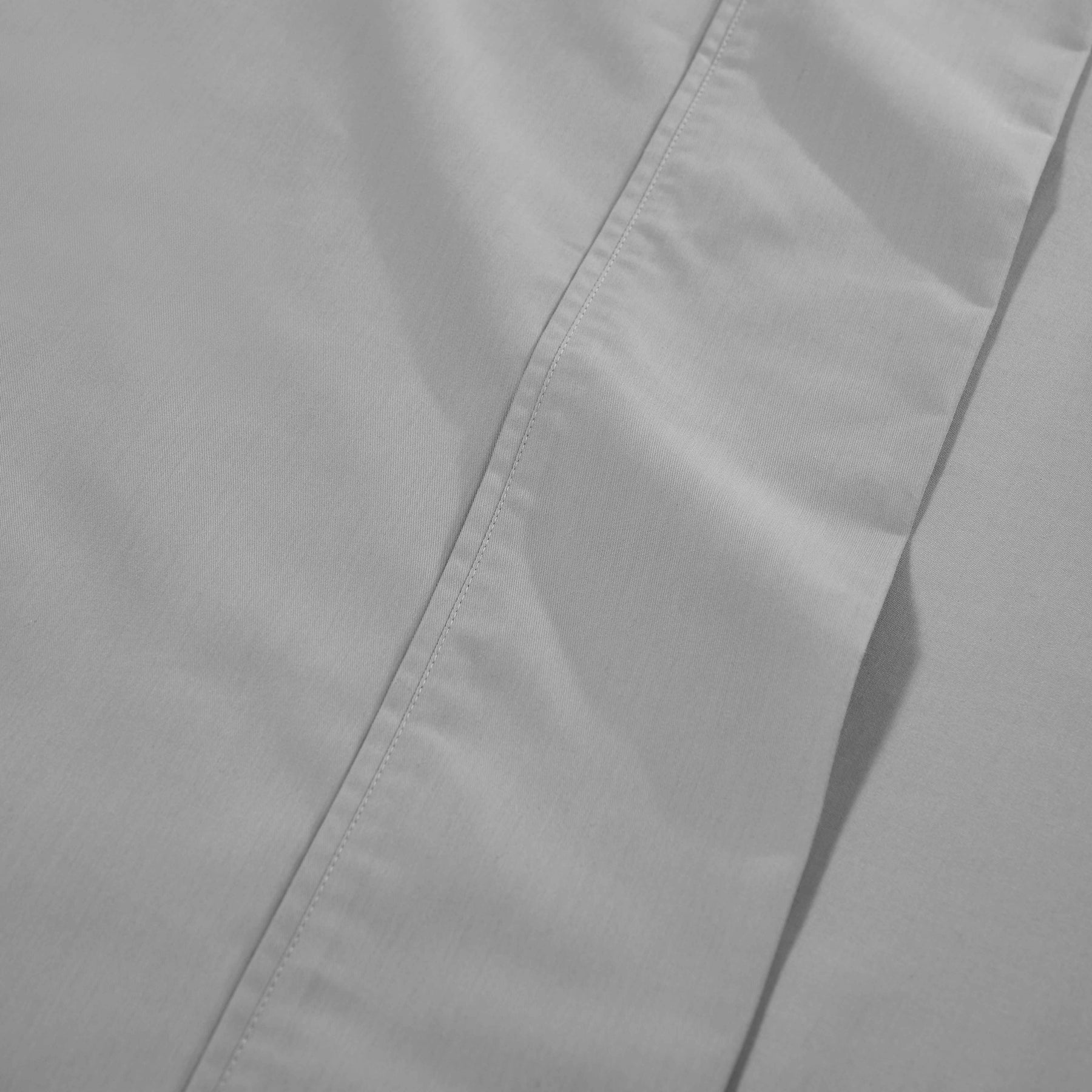 Superior Solid Deep Pocket Cotton Blend Bed Sheet Set - Light Grey