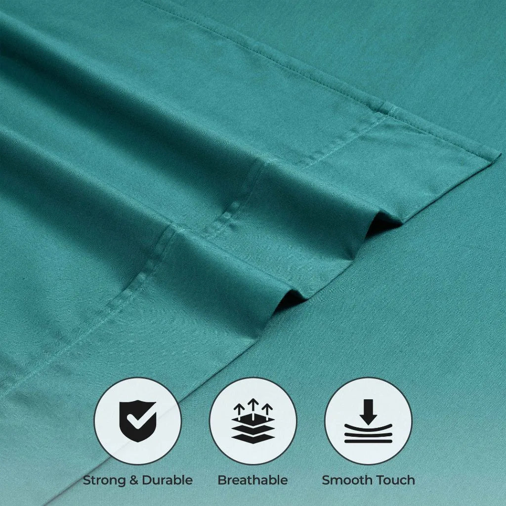 600 Thread Count Cotton Blend Bed Sheet Set Solid Deep Pocket - Sheet Set by Superior Brand