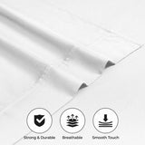 600 Thread Count Cotton Blend Bed Sheet Set Solid Deep Pocket - Sheet Set by Superior Brand
