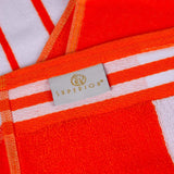 Cabana Stripe Oversized Cotton Beach Towel Set of 2, 4, or 6 Piece