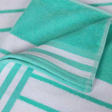 Cabana Stripe Oversized Cotton Beach Towel Set of 2, 4, or 6 Piece