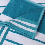 Cabana Stripe Oversized Cotton Beach Towel Set of 2, 4, or 6 Piece