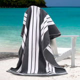 Cabana Stripe Oversized Cotton Beach Towel Set of 2, 4, or 6 Piece