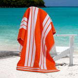 Cabana Stripe Oversized Cotton Beach Towel Set of 2, 4, or 6 Piece