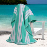 Cabana Stripe Oversized Cotton Beach Towel Set of 2, 4, or 6 Piece