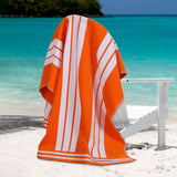 Cabana Stripe Oversized Cotton Beach Towel Set of 2, 4, or 6 Piece