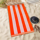 Cabana Stripe Oversized Cotton Beach Towel Set of 2, 4, or 6 Piece