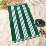 Cabana Stripe Oversized Cotton Beach Towel Set of 2, 4, or 6 Piece