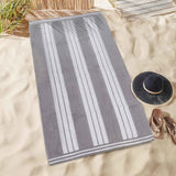 Cabana Stripe Oversized Cotton Beach Towel Set of 2, 4, or 6 Piece