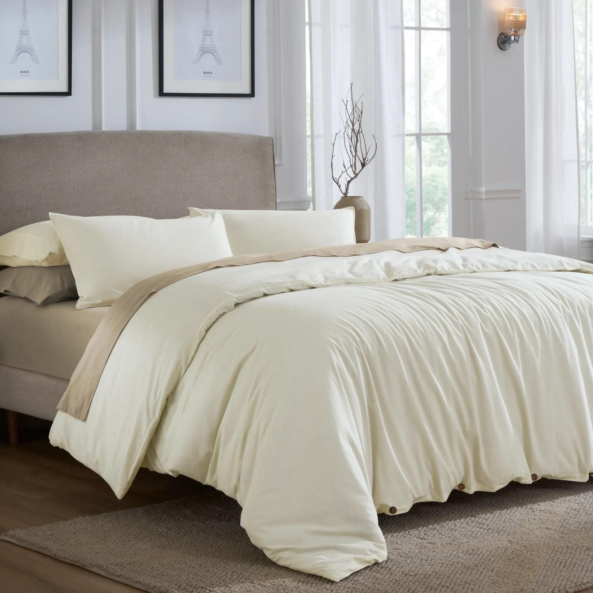 Carmen 100% Cotton Relaxed Wash Duvet Cover Set - Sheet Set by Superior Brand