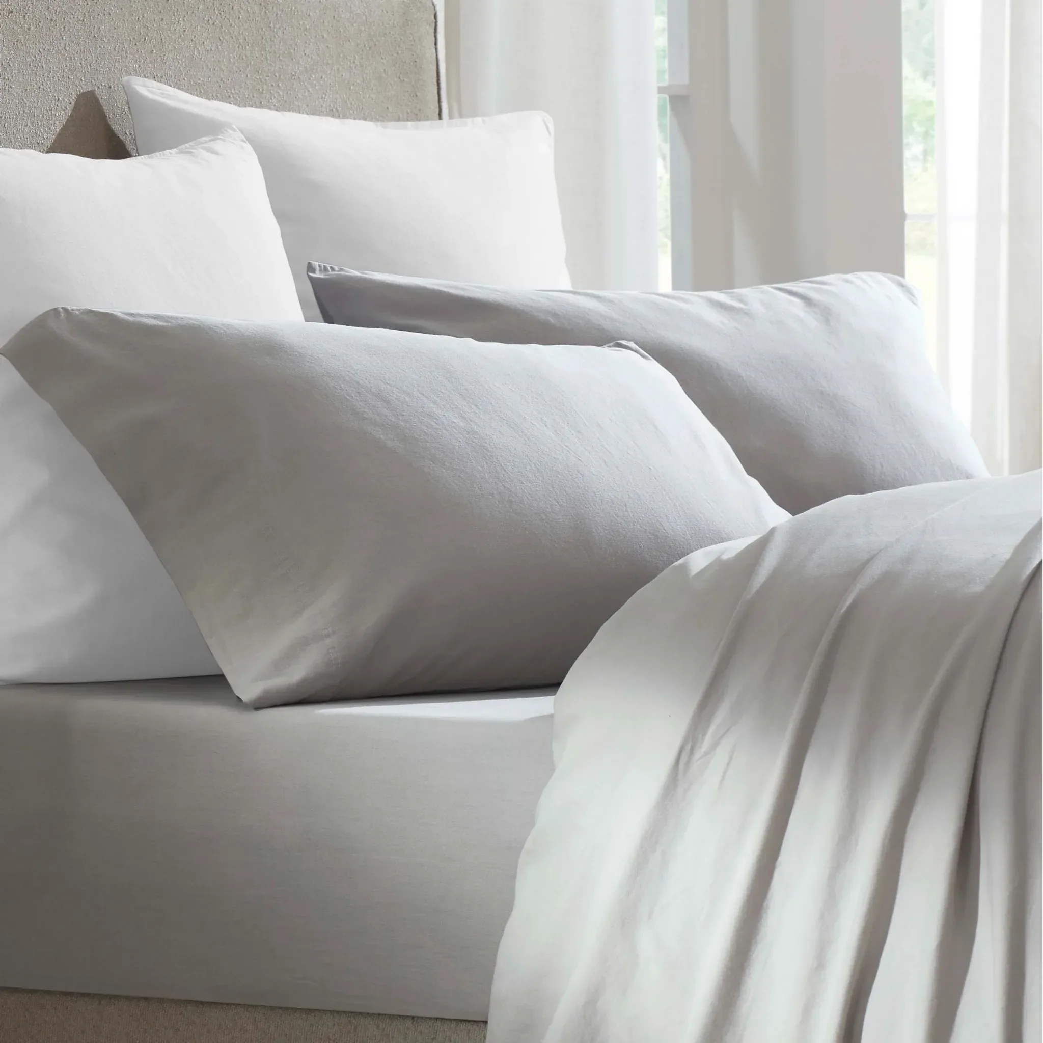 Carmen 100% Cotton Relaxed Wash Pillowcase Set - Sheet Set by Superior Brand
