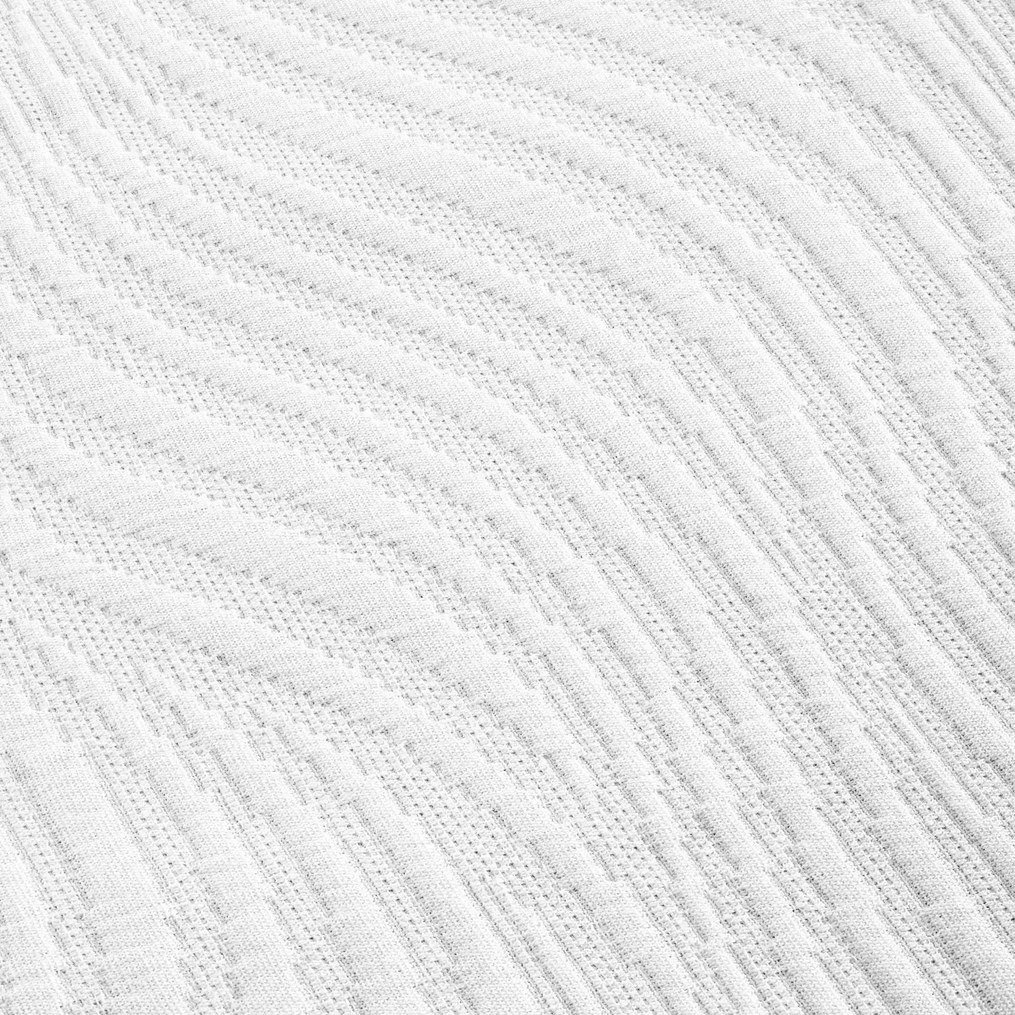 Lightweight Cotton Bedspread Sets 3-Piece Cascade Jacquard Matelassé - Bedspread by Superior Brand