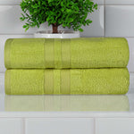 Ultra-Soft Cotton Solid Medium Weight Absorbent Bath Towel Set of 2 - Towel Set by Superior Brand