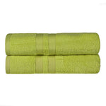 Ultra-Soft Cotton Solid Medium Weight Absorbent Bath Towel Set of 2 - Towel Set by Superior Brand