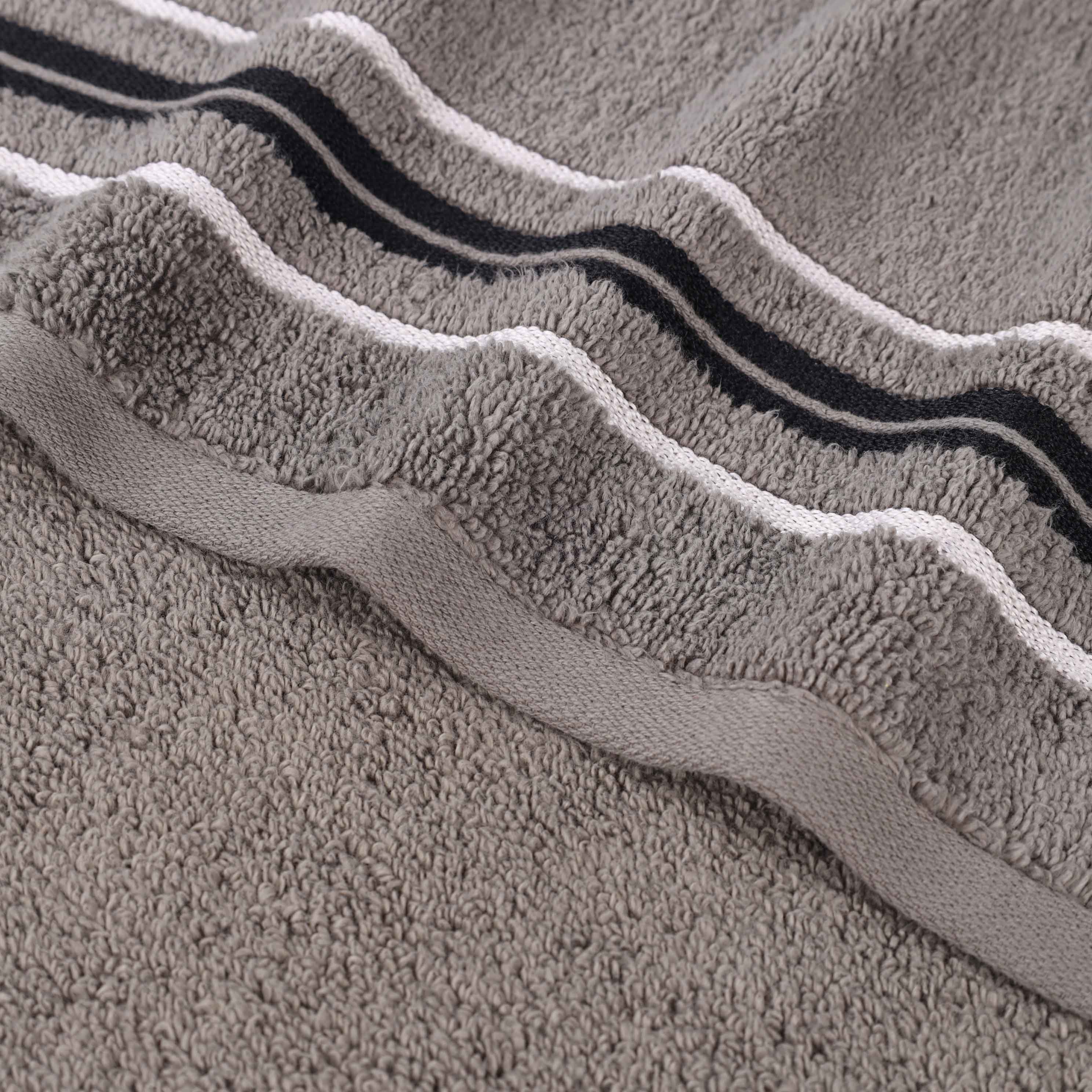 Sadie Zero Twist Cotton Solid and Jacquard Floral 12 Piece Towel Set - Towel Set by Superior Brand