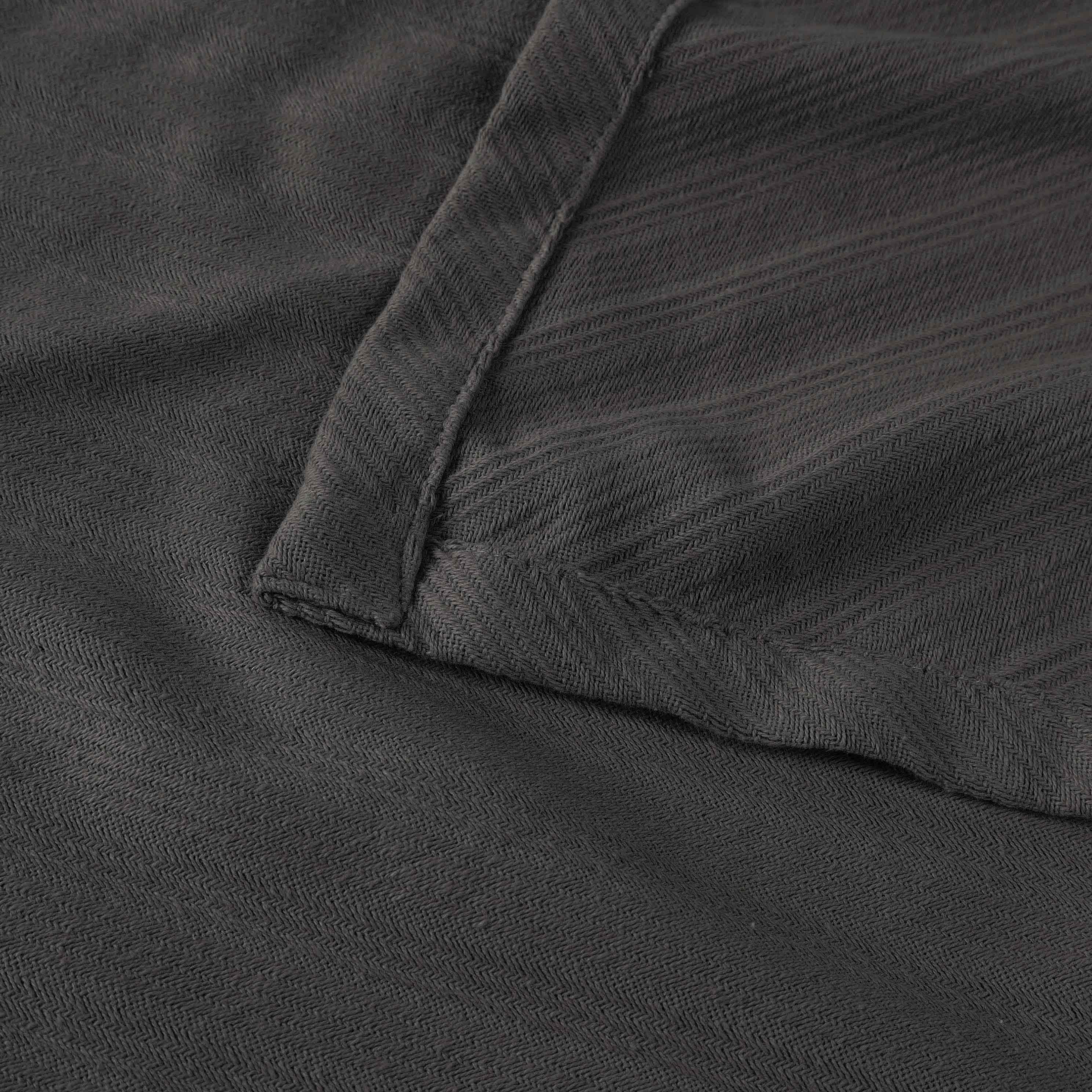 Milan Cotton Textured Jacquard Striped Lightweight Woven Blanket - Blanket by Superior Brand