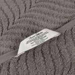 Chevron Zero Twist Solid and Jacquard Cotton 8 Piece Towel Set - Towel Set by Superior Brand