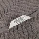 Chevron Zero Twist Solid and Jacquard Cotton 8 Piece Towel Set - Towel Set by Superior Brand