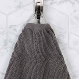 Zero Twist Cotton Solid and Jacquard Bath Towel Set of 4 - Bath Towel by Superior Brand