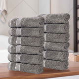 Niles Egyptian Giza Cotton Ultra Plush Face Towel Set 12 Piece - Egyptian Cotton Face Towel by Superior Brand