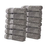Niles Egyptian Giza Cotton Ultra Plush Face Towel Set 12 Piece - Egyptian Cotton Face Towel by Superior Brand