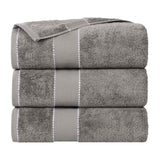 Giza Cotton Plush Absorbent Bath Towel Set of 3 - Egyptian Cotton Bath Towel by Superior Brand