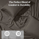 1200 Thread Count Cotton Rich Bed Sheet Set Solid Deep Pocket - Sheet Set by Superior Brand