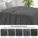 Milan Cotton Textured Jacquard Striped Lightweight Woven Blanket - Blanket by Superior Brand