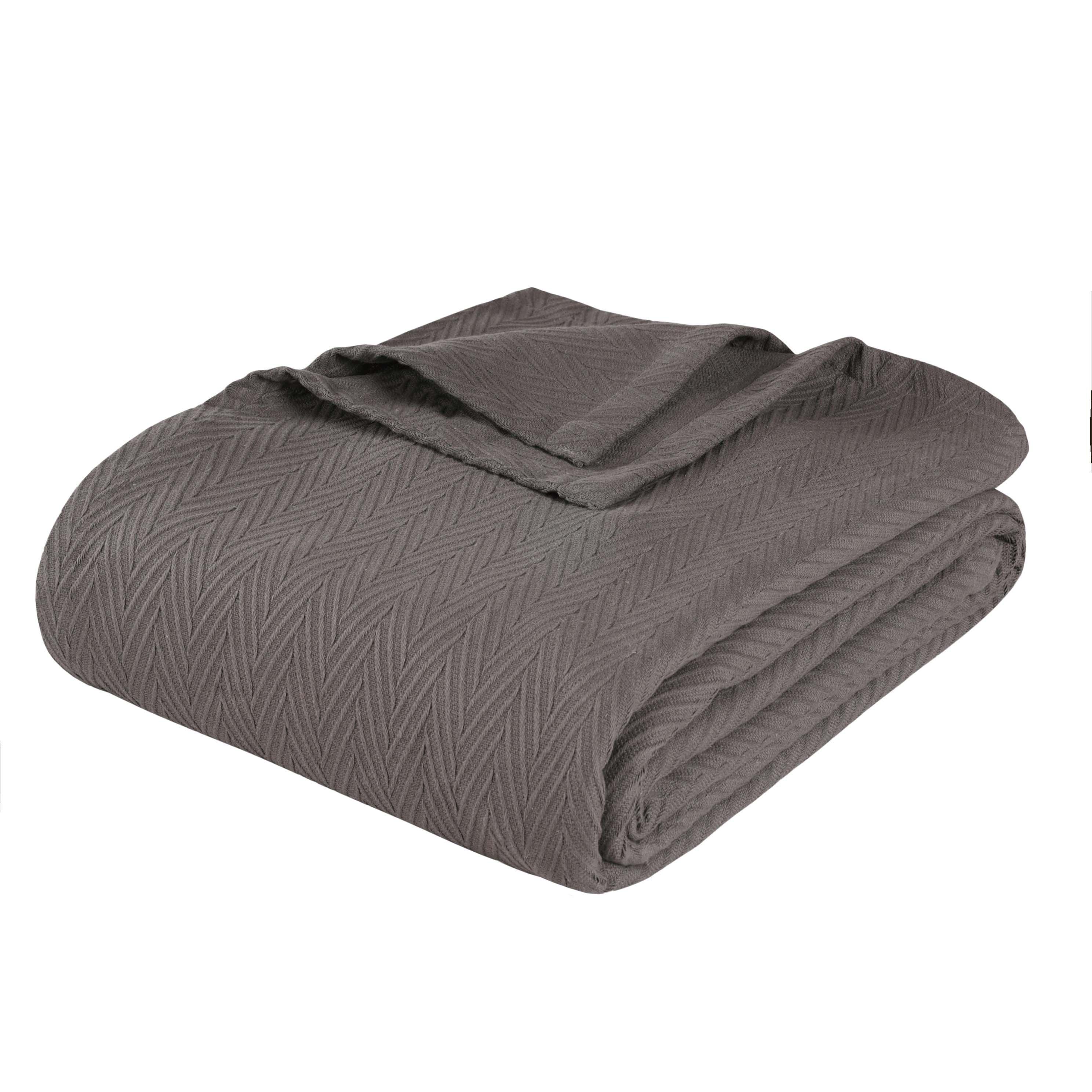 Lightweight Cotton Blanket – Metro Chevron, All-Season Bedding - Blanket by Superior Brand