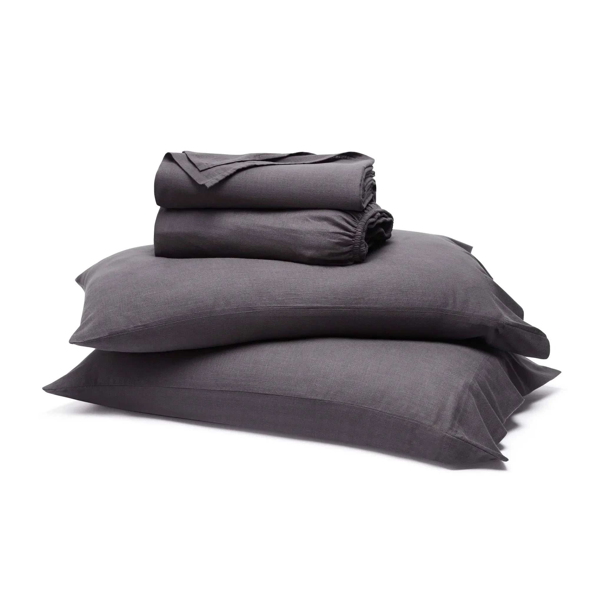 Chloe 100% Cotton Linen Texture Vintage Wash Deep Pocket Bed Sheet Set - Sheet Set by Superior Brand