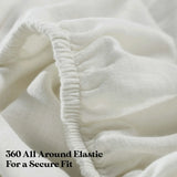 Chloe 100% Cotton Linen Texture Vintage Wash Deep Pocket Bed Sheet Set - Sheet Set by Superior Brand