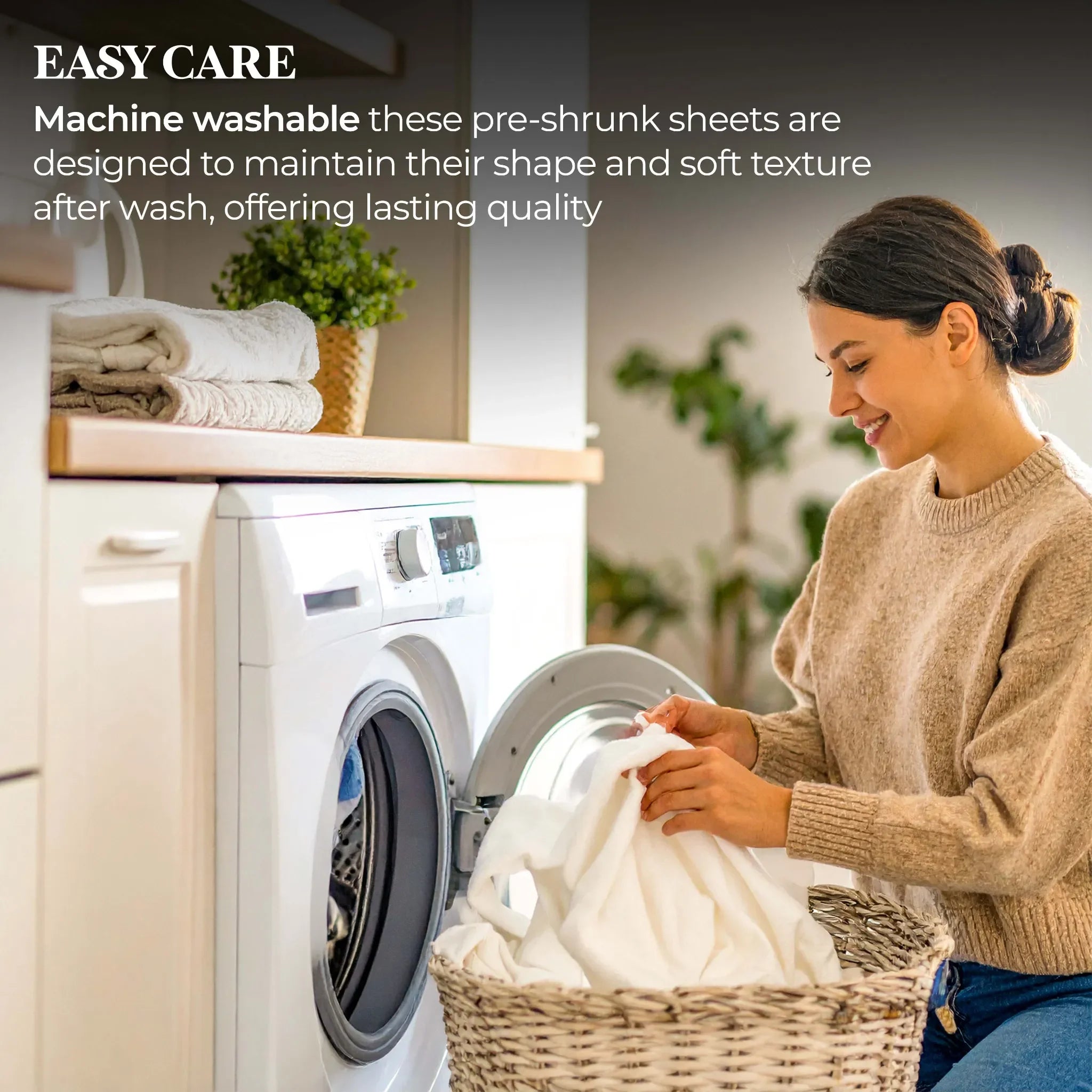 Chloe 100% Cotton Linen Texture Vintage Wash Deep Pocket Bed Sheet Set - Sheet Set by Superior Brand