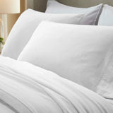 Chloe 100% Cotton Linen Texture Vintage Wash Deep Pocket Bed Pillowcase Set - Pillowcases by Superior Brand
