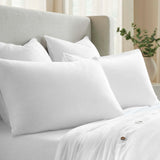 Chloe 100% Cotton Linen Texture Vintage Wash Duvet Cover Set - Duvet Cover Set by Superior Brand
