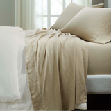 Chloe 100% Cotton Linen Texture Vintage Wash Deep Pocket Bed Sheet Set - Sheet Set by Superior Brand