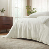 Chloe 100% Cotton Linen Texture Vintage Wash Duvet Cover Set - Duvet Cover Set by Superior Brand