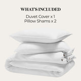 Chloe 100% Cotton Linen Texture Vintage Wash Duvet Cover Set - Duvet Cover Set by Superior Brand