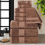 Niles Egyptian Giza Cotton Plush Towel Set 9-Piece - Egyptian Cotton Towel Set by Superior Brand